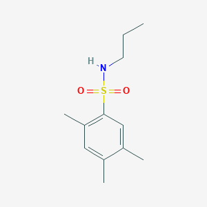 molecular formula C12H19NO2S B226063 2,4,5-trimethyl-N-propylbenzenesulfonamide 