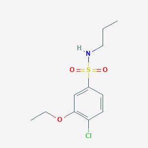 molecular formula C11H16ClNO3S B226065 4-chloro-3-ethoxy-N-propylbenzenesulfonamide 