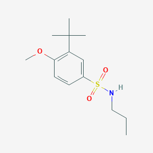 molecular formula C14H23NO3S B226070 3-tert-butyl-4-methoxy-N-propylbenzenesulfonamide 