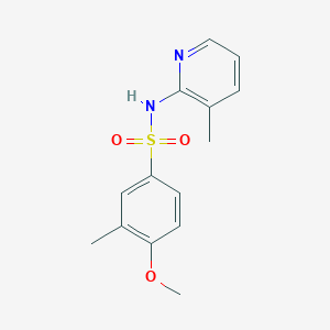 molecular formula C14H16N2O3S B226152 4-methoxy-3-methyl-N-(3-methylpyridin-2-yl)benzenesulfonamide 