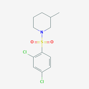 molecular formula C12H15Cl2NO2S B226153 1-(2,4-Dichlorobenzenesulfonyl)-3-methylpiperidine 