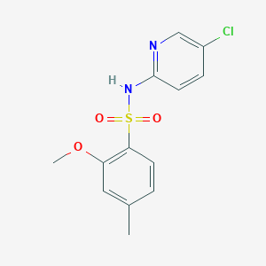 molecular formula C13H13ClN2O3S B226158 N-(5-chloropyridin-2-yl)-2-methoxy-4-methylbenzenesulfonamide 