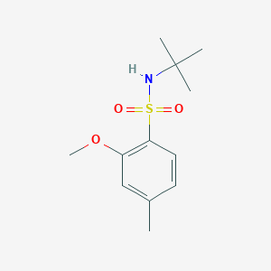 molecular formula C12H19NO3S B226199 N-(tert-butyl)-2-methoxy-4-methylbenzenesulfonamide 