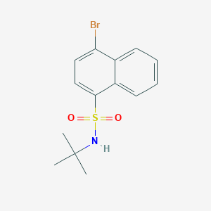molecular formula C14H16BrNO2S B226202 4-bromo-N-tert-butylnaphthalene-1-sulfonamide 