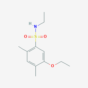 molecular formula C12H19NO3S B226220 5-ethoxy-N-ethyl-2,4-dimethylbenzenesulfonamide 