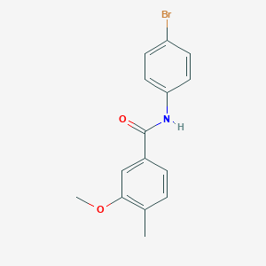 molecular formula C15H14BrNO2 B226229 N-(4-bromophenyl)-3-methoxy-4-methylbenzamide 