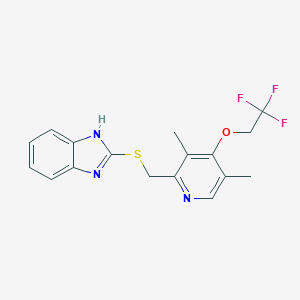 2-({[3,5-Dimethyl-4-(2,2,2-trifluoroethoxy)pyridin-2-yl]methyl}sulfanyl)-1H-benzimidazole