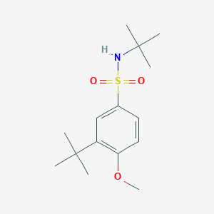 molecular formula C15H25NO3S B226279 N,3-ditert-butyl-4-methoxybenzenesulfonamide 