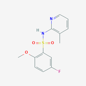 molecular formula C13H13FN2O3S B226288 5-fluoro-2-methoxy-N-(3-methylpyridin-2-yl)benzenesulfonamide 