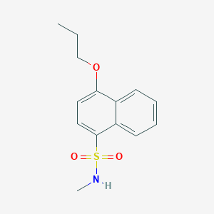 molecular formula C14H17NO3S B226302 N-methyl-4-propoxynaphthalene-1-sulfonamide 