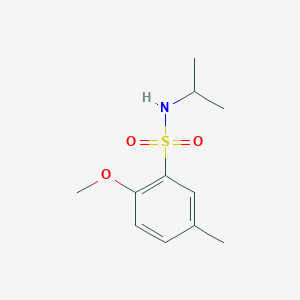 molecular formula C11H17NO3S B226307 N-isopropyl-2-methoxy-5-methylbenzenesulfonamide 