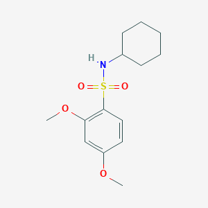 molecular formula C14H21NO4S B226308 N-cyclohexyl-2,4-dimethoxybenzenesulfonamide 