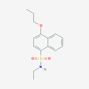 molecular formula C15H19NO3S B226310 N-ethyl-4-propoxynaphthalene-1-sulfonamide 