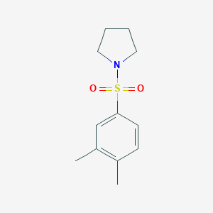 molecular formula C12H17NO2S B226337 1-[(3,4-Dimethylphenyl)sulfonyl]pyrrolidine 