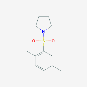molecular formula C12H17NO2S B226344 1-[(2,5-Dimethylphenyl)sulfonyl]pyrrolidine 