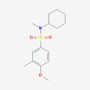 molecular formula C15H23NO3S B226346 N-cyclohexyl-4-methoxy-N,3-dimethylbenzenesulfonamide 