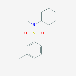molecular formula C16H25NO2S B226357 N-cyclohexyl-N-ethyl-3,4-dimethylbenzenesulfonamide 