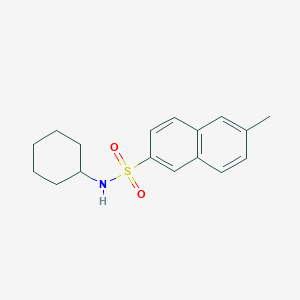 molecular formula C17H21NO2S B226362 N-cyclohexyl-6-methylnaphthalene-2-sulfonamide 
