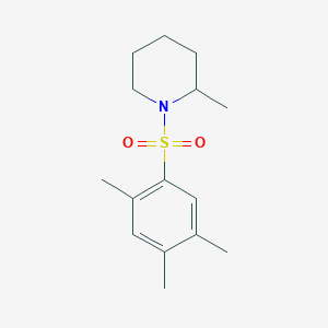 molecular formula C15H23NO2S B226365 2-Methyl-1-[(2,4,5-trimethylphenyl)sulfonyl]piperidine 