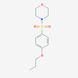 molecular formula C13H19NO4S B226367 4-[(4-Propoxyphenyl)sulfonyl]morpholine 