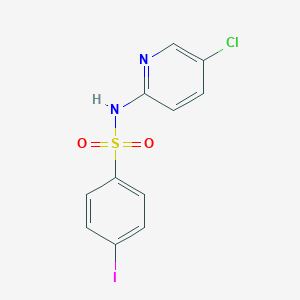 molecular formula C11H8ClIN2O2S B226368 N-(5-chloro-2-pyridinyl)-4-iodobenzenesulfonamide 