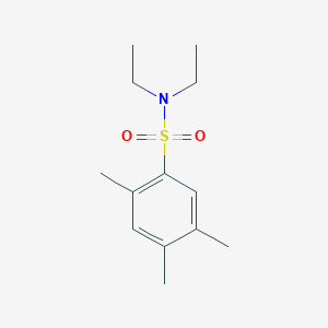 molecular formula C13H21NO2S B226372 N,N-diethyl-2,4,5-trimethylbenzenesulfonamide 