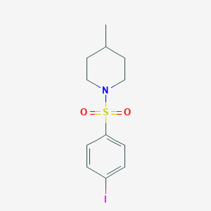 molecular formula C12H16INO2S B226375 1-(4-Iodobenzenesulfonyl)-4-methylpiperidine 