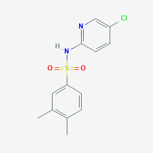 molecular formula C13H13ClN2O2S B226399 N-(5-chloropyridin-2-yl)-3,4-dimethylbenzenesulfonamide 