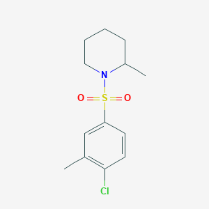 molecular formula C13H18ClNO2S B226402 1-[(4-Chloro-3-methylphenyl)sulfonyl]-2-methylpiperidine 