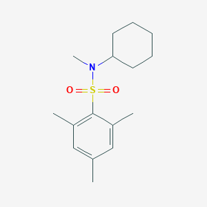 molecular formula C16H25NO2S B226408 N-cyclohexyl-N,2,4,6-tetramethylbenzenesulfonamide 