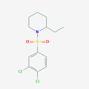 molecular formula C13H17Cl2NO2S B226412 1-[(3,4-Dichlorophenyl)sulfonyl]-2-ethylpiperidine 