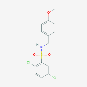 molecular formula C14H13Cl2NO3S B226423 2,5-dichloro-N-(4-methoxybenzyl)benzenesulfonamide 