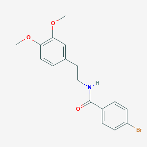 molecular formula C17H18BrNO3 B226424 4-bromo-N-[2-(3,4-dimethoxyphenyl)ethyl]benzamide 