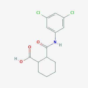 molecular formula C14H15Cl2NO3 B226427 2-[(3,5-dichlorophenyl)carbamoyl]cyclohexane-1-carboxylic Acid 