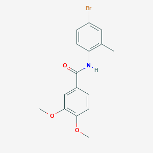 molecular formula C16H16BrNO3 B226428 N-(4-bromo-2-methylphenyl)-3,4-dimethoxybenzamide 