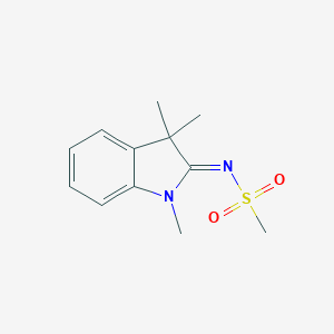 molecular formula C12H16N2O2S B226429 N-(1,3,3-trimethyl-1,3-dihydro-2H-indol-2-ylidene)methanesulfonamide 