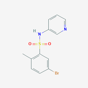 molecular formula C12H11BrN2O2S B226439 5-Bromo-2-methyl-N-pyridin-3-yl-benzenesulfonamide 