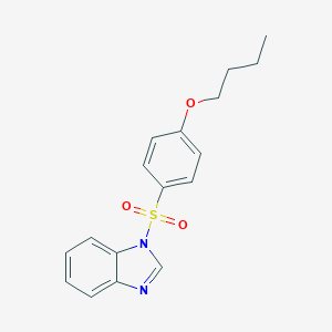 molecular formula C17H18N2O3S B226440 1-(4-Butoxyphenyl)sulfonylbenzimidazole CAS No. 5510-07-6