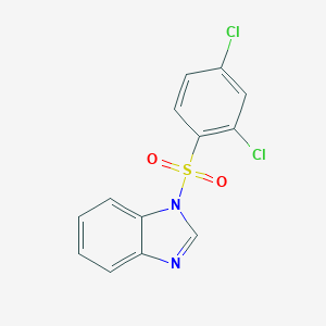 molecular formula C13H8Cl2N2O2S B226448 1-[(2,4-dichlorophenyl)sulfonyl]-1H-benzimidazole 