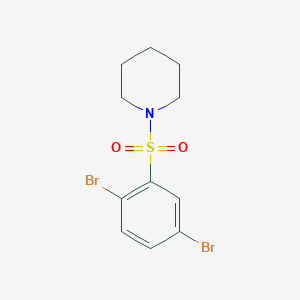 molecular formula C11H13Br2NO2S B226461 1-(2,5-Dibromobenzenesulfonyl)piperidine 