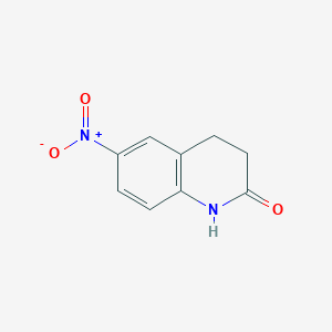 molecular formula C9H8N2O3 B022647 6-nitro-3,4-dihydroquinolin-2(1H)-one CAS No. 22246-16-8