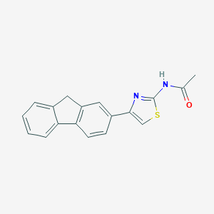 molecular formula C18H14N2OS B226471 N-[4-(9H-fluoren-2-yl)-1,3-thiazol-2-yl]acetamide 