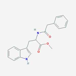 molecular formula C20H20N2O3 B226570 methyl 3-(1H-indol-3-yl)-2-[(phenylacetyl)amino]propanoate 