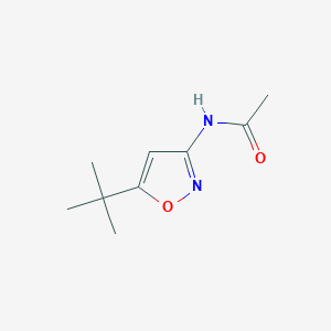 molecular formula C9H14N2O2 B226579 3-Acetylamino-5-t-butylisoxazole 