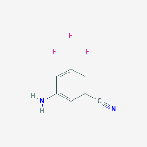 molecular formula C8H5F3N2 B226589 3-氨基-5-(三氟甲基)苯甲腈 CAS No. 49674-28-4