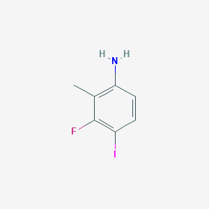 B226597 3-Fluoro-4-iodo-2-methylaniline CAS No. 329927-16-4