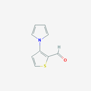 molecular formula C9H7NOS B022660 3-(1H-吡咯-1-基)-2-噻吩甲醛 CAS No. 107073-28-9