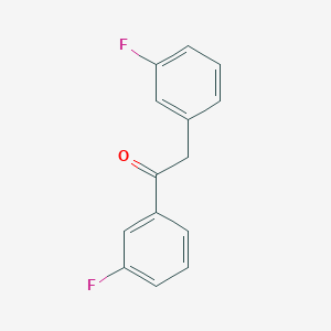 molecular formula C14H10F2O B226605 1,2-双(3-氟苯基)乙酮 CAS No. 40281-51-4
