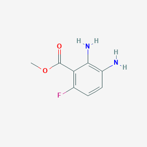 molecular formula C8H9FN2O2 B226616 甲基2,3-二氨基-6-氟苯甲酸酯 CAS No. 403712-67-4