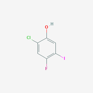 molecular formula C6H3ClFIO B226618 2-Chloro-4-fluoro-5-iodophenol CAS No. 148254-33-5